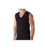CALIDA Herren Unterhemd Cotton Code, schwarz sportlich aus Baumwolle und Elastan, sportliches Design mit perfekter Passform, Größe: 56