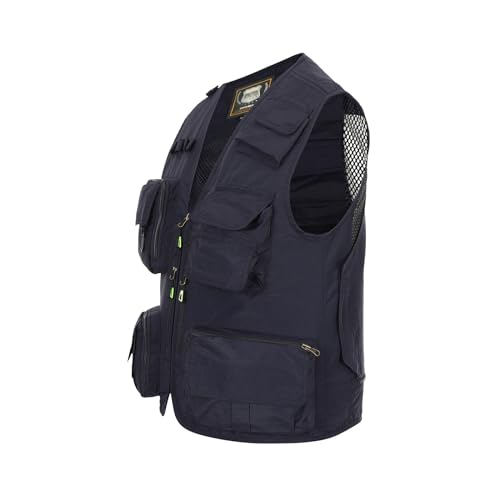 Image of Hbufnha Outdoor Fishing Hunting Vest Multi Pockets Work Cargo Jacket