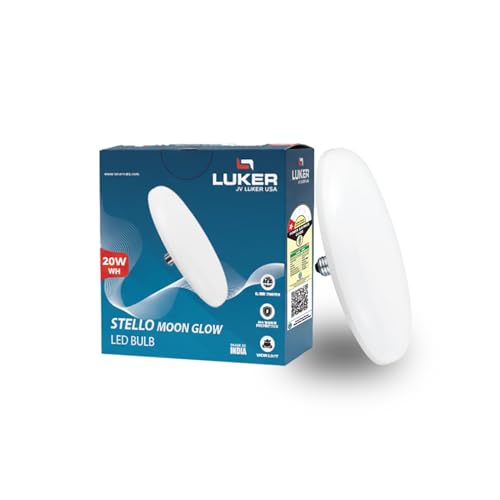 Image of LUKER JVLuker 20W LED Ceiling Light Surface Mounted Energy Efficient 120 Degree Wide Beam Coverage High CRI Lights for Home and Office Indoor & Outdoor, 1 Year Warranty (White, Pack of 1)