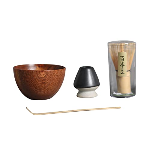 AAGAZA Matcha Ceremony Set Professional Fittings with Ceramic Bowl Multifunction Tools Matcha Whisk Teaspoon Sets, Style B/644
