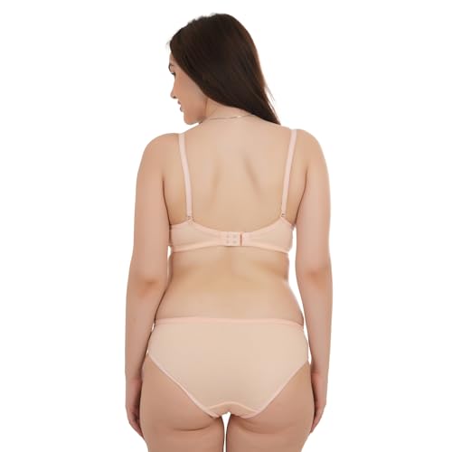 Image of UNITRUST Premium Lingerie Set with Full Coverage Non-Padded Bra and Hipster Panty Set