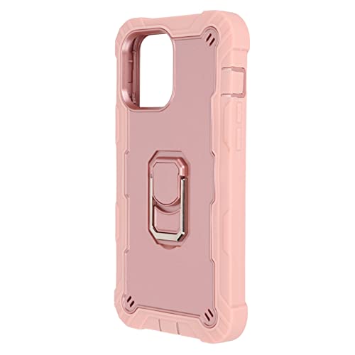 Rankomu Telefonskydd med Stativ för iPhone 13 Pro Max - Rosa Guld