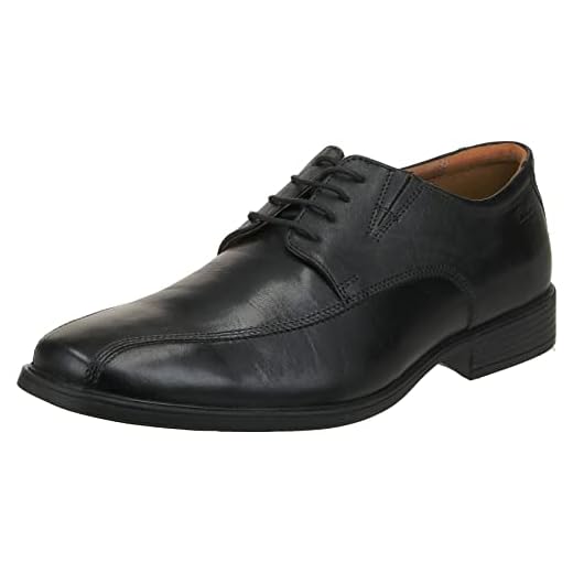 Clarks Men's Tilden Walk Oxford, Black (Black Leather), 10
