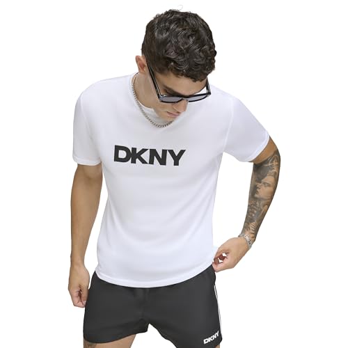 Image of DKNY Men's Short Sleeve Quick Dry 40+ Protection UPF Active Top
