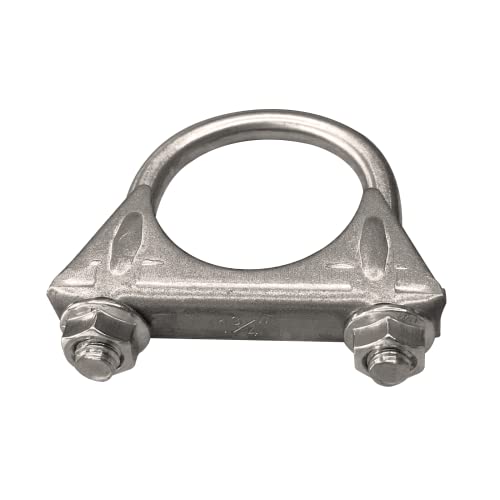 1.75" Universal Heavy Duty Exhaust U Clamp 1 3/4 Inch Stainless Steel Muffer U-Bolt Clamps