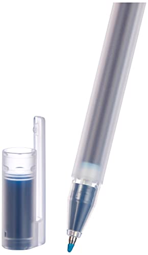 Muji Set de 10 Bolígrafo de Tinta Gel con Tapa 0.5 mm Azul/Negro miniatura 4