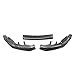IKON MOTORSPRTS, Front Bumper Lip Compatible with 2021-2025 BMW G22 G23 4 Series 430i M440i Coupe W/M Sport Bumper, Gloss Black 3PCS Front Lip Spoiler Splitter PP Protector Lower Chin Diffuser