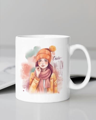 Image of Funny Bestie with Friendship Quotes Printed 325 ml Ceramic Coffee Mug /Tea Cup Gift for Girls, Best Friends, Sister Mom, Wife, Girlfriend 325 ml (Front Back-15)
