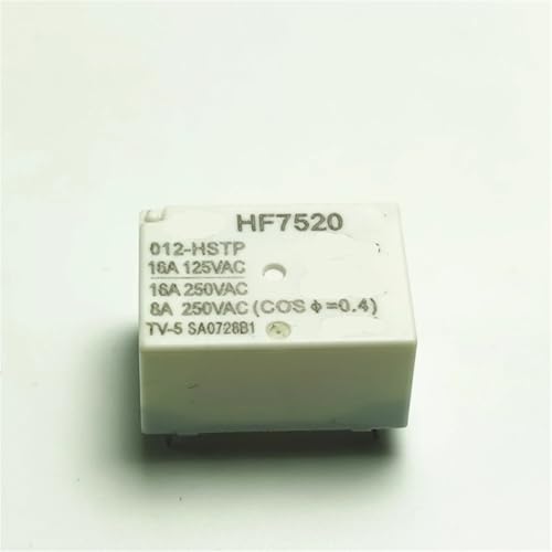 Relais HF7520 12V 16A 4 broches normalement ouvert pour circuit NO