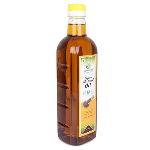 Image of Soni Farms 100% Pure and Organic Mustard Oil 2 Litre Natural Chemicals and Preservatives Free Cooking Oil