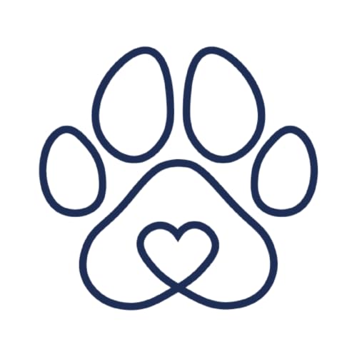 Tattwo.me - Tatuaggio temporaneo per adulti e bambini, 2 settimane, resistente all'acqua - zampa di cane con un cuore- Inchiostro vegetale - Certificato cosmetico UE (5X5 - P0769)