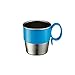 Innobaby Din Din Smart Stainless Steel Cup (9 oz) with Handle for Babies, Toddlers and Kids. BPA Free, Blue