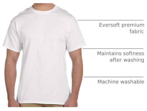 Image of Fruit of The Loom Men's Premium Tag-Free Cotton Undershirts (Regular and Big & Tall)