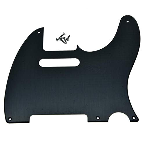 Kaish Pickguard vintage pour guitare télé 5 trous Compatible avec Fender Telecaster américain et mexicain Noir mat 1… - Les Beatles, Paul McCartney, John Lennon, RIngo Starr, George Harrison Kaish Pickguard vintage pour guitare télé 5 trous Compatible avec Fender Telecaster américain et mexicain Noir mat 1…