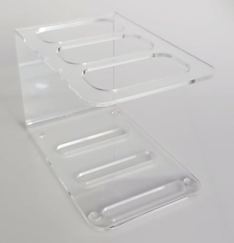 Suporte Para Controle Remoto Transparente De Mesa Rack ou Bancada Em Acrilico Organizador