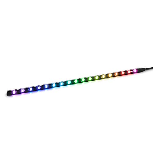 Shark Blades Striscia RGB, 18 LED, Lunga 360 mm, Magnetica e autoadesiva