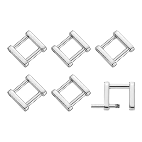 Boucles rectangulaires 13 mm à visser pour fixer solidement les bandoulières sans couture