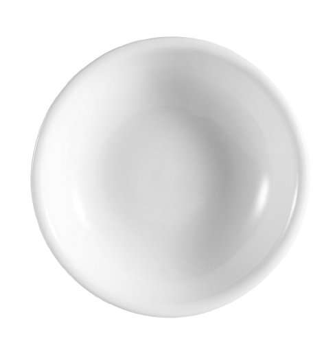 CAC China CN-45 Accessories 3-1/2-Inch 2-Ounce Super White Porcelain Round Sauce Dish, Box of 72