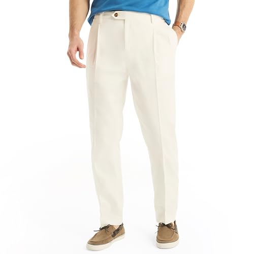 Nautica Men's Miami Vice X Double Pleated Linen Pant
