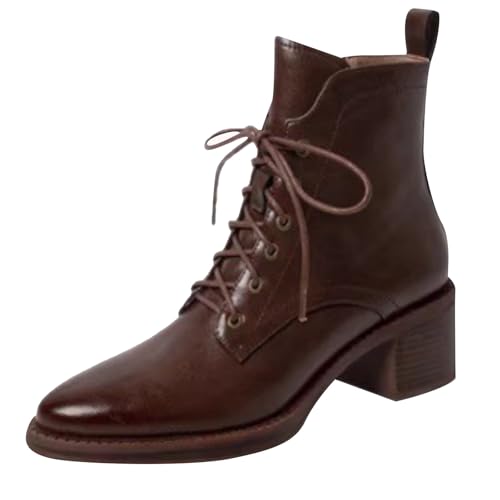 Botines mujer cómodos para caminar sin fatiga con puntera redonda elegante