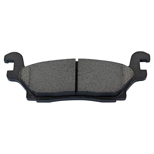 Image of TRQ Rear Brake Pad and Rotor Set Ceramic Parking Brake Shoe Compatible with 2006-2010 Hummer H3 2009-2010 H3T