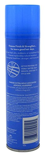 Fijador para cabello Finesse extra fuerte sin aroma x7 oz 3 u miniatura 2