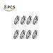 4 Pack Ceiling Fan Pull Chain Extender,Each Chain Length 39-inch(1 Meter) with 8 Connectors,Standard 3 mm Diameter Beaded Ball, Fit for Ceiling Fans and Light Fixtures Factory Pull,Silvery
