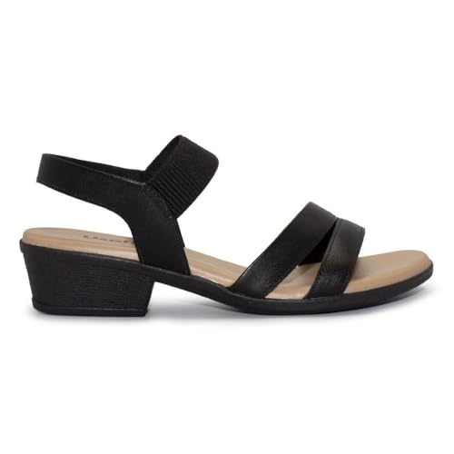 Sandália Usaflex Feminina Salto Bloco Preto Casual Ak1801001-37