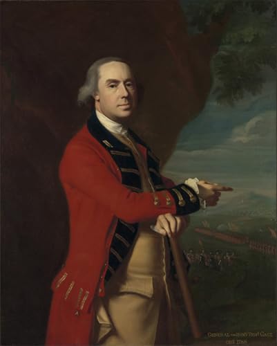 Cuadro pintura al óleo de General Gage para decorar salones elegantes de 60x90cm