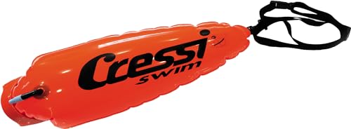 CRESSI Boa Floating Buoy Small Boya Hinchable Pequeña para Nadador/Snorkeler/Sub, Unisex-Adult, Naranja, S