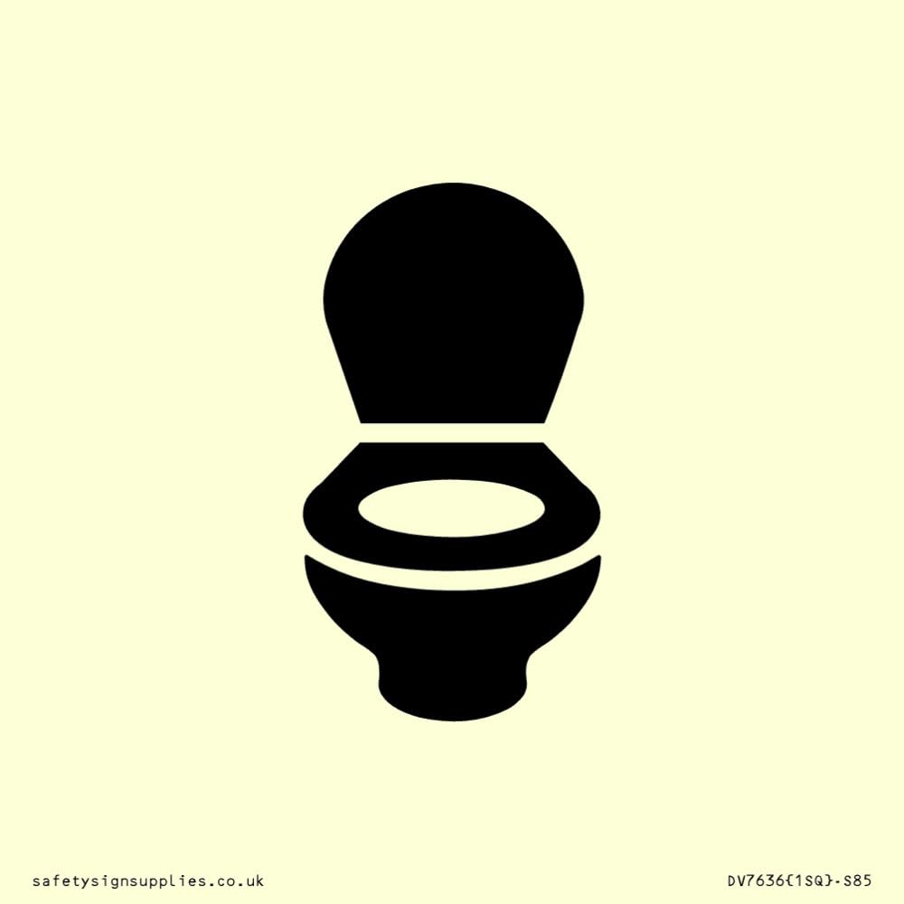 WC Toilet Sign - 85x85mm - S85