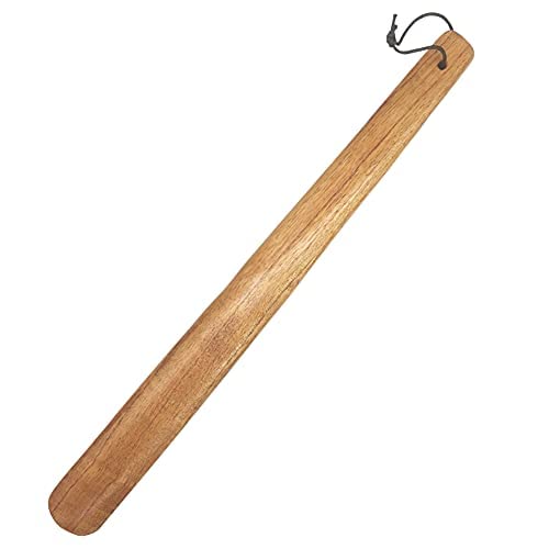 Strong Wood Beech Shoe Horn Wooden Shoe Horn Long Handle Slim Shape Shoe Dressing Aid For Men Women #TOP17