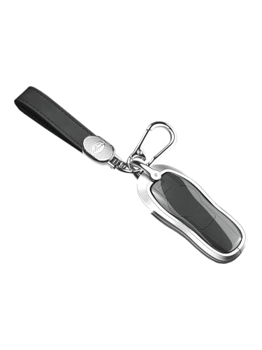 Image of MAD HORNETS Aluminum Alloy Tpu Black Car Key Case Cover with Buckle Fit for Porsche, for Cayenne, for 911 - Scratch-Proof Protection for Porsche Key Fobs, Sleek Daily Carry