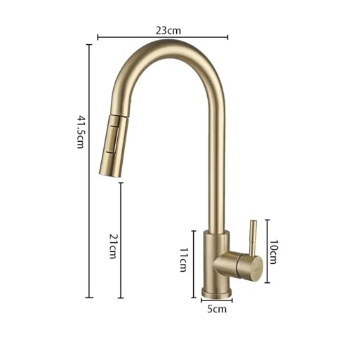 Robinet de cuisine mélangeur à douchette extractible double jet - 5