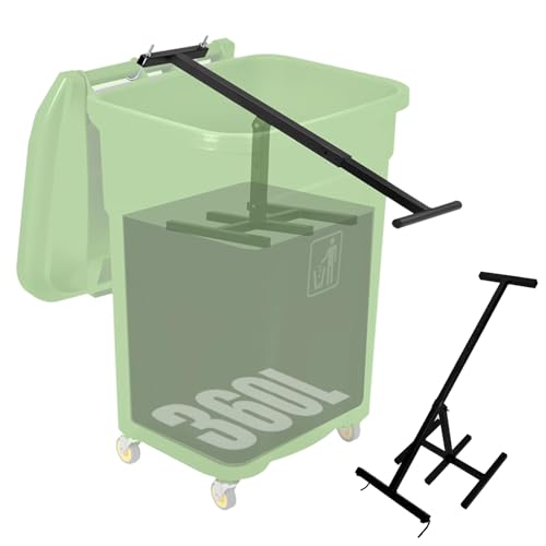 Compresseur Poubelle Compacteur De Déchets Ménagers NEWTRY - Booster Métal Robuste Avec Engrenage Pour Compression Et Broyage - 120-240L