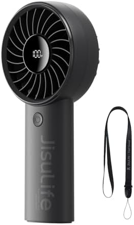 JISULIFE Portable Handheld Fan Life4, 5000mAh Rechargeable Person...