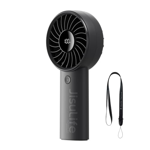JISULIFE Mini ventilateur portable 5000 mAh avec vent puissant, m...