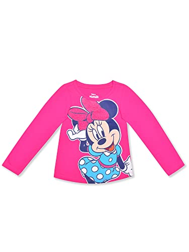 Image of Disney Minnie Mouse Girls Long Sleeve Shirt and Legging Pants Set for Kids