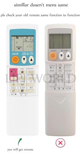 Image of LipiWorld 56 3 Button Green AC Remote Compatible (Old Remote Exactly Same Remote Will Only Work) for Mitsubishi AC Remote