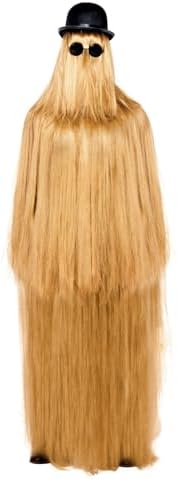 Smiffys The Addams Family Cousin Itt Costume, Adult Fancy Dress, Officially Licensed, Includes All In One, Headpiece, Hat & Glasses, Cousin Itt Full Body Costume