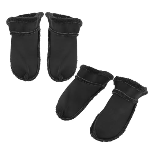 2 pares de plantillas de felpa para calzado miniatura 1