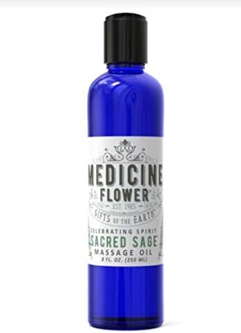 Aceite de masaje - Salvia sagrada - Natural - 8 onzas