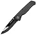 Cool Hand 3.75'' Carbon Fiber Folding Knife, w/ 2.75" Polished Black Ceramic Blade in Gift Box Packing