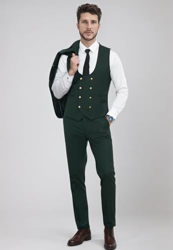 Men's Suits for Men Slim Fit Double Breasted Suit Men 3 Piece Set Mens Suit for Groom Wedding Prom Party Business2