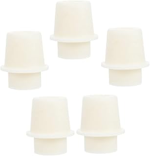 SOLUSTRE 5pcs Experimental Test Tube Stopper conical Flask stoppers Glass Bottle stoppers Plastic Tube end caps Letter Sealer Silicone Stoppers Laboratory Stoppers Supplies Triangle Cork