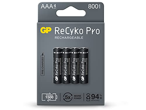 Pilha Recarregavel AAA GP Recyko PRO Bateria 2A 800mAh Palito 4 unidades