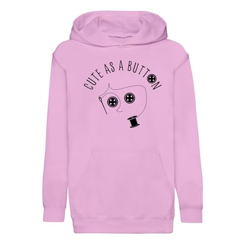 Sweat à capuche enfant premium au design poupée Halloween et finitions haut de gamme