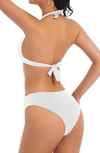 Bikini Sets for Women Two Piece Womens Swimsuits Sexy Adjustable Halter Tops Bathing Suit High Cut Bikini3