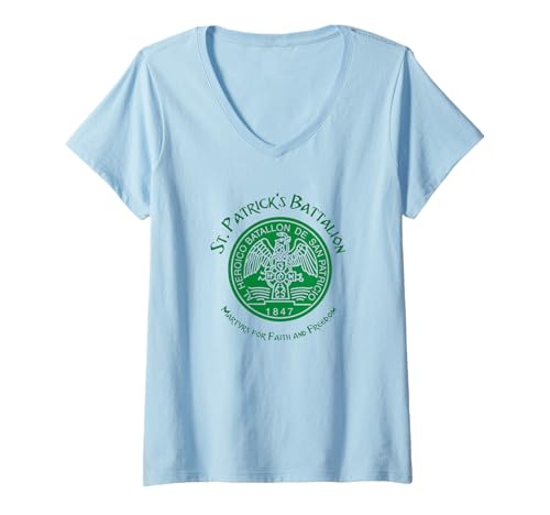 Womens Saint Patrick's Battalion San Patricios Irish V-Neck T-Shirt