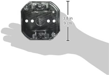 Miniatura 2 de Caja octagonal de 4 pulgadas, dibujada, 1-12 pulgadas de profundidad, tres 12 pulgadas abrazaderas KO's y ACMCFlex (paquete de 2)